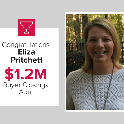 We are proud to honor Eliza as a top Buyer's agent last month!
