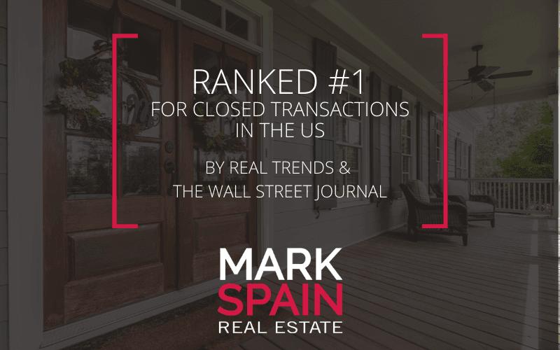 Mark Spain Real Estate Named REAL Trends #1 Team in the U.S.
